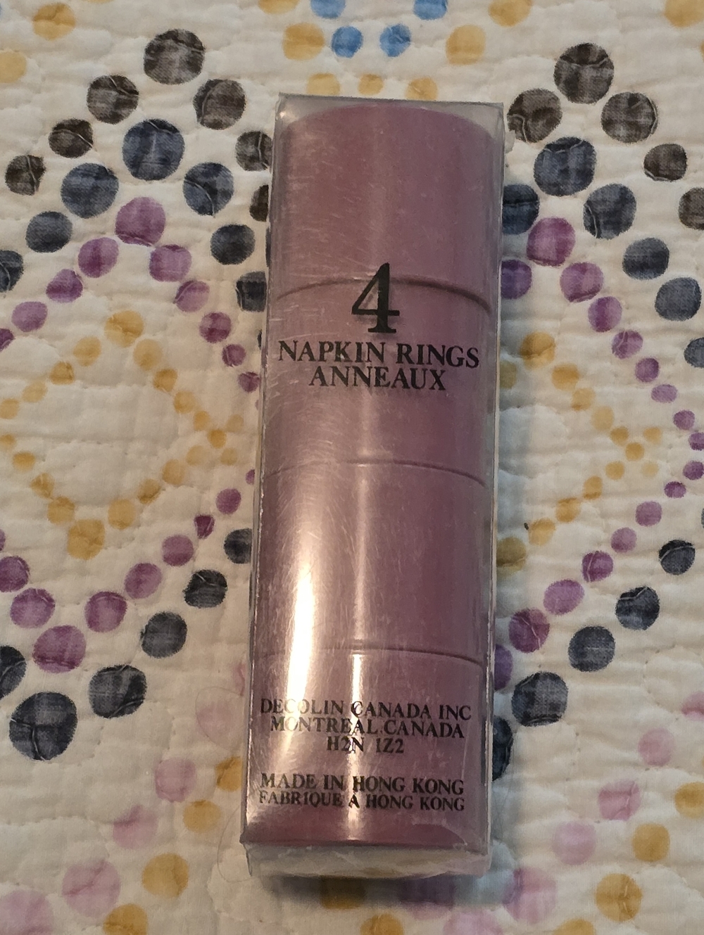 Vintage Pink Mauve Napkin Rings